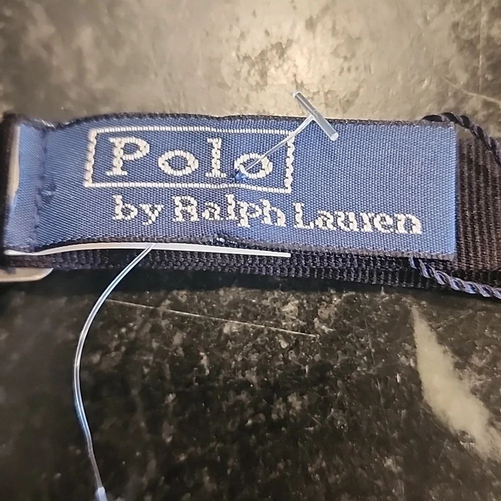 NWT Polo Ralph Lauren Big Kids Black 100% Silk Adjustable Bow Tie